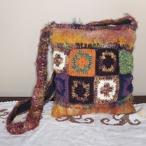 Colorful Handmade Crochet Women Bag